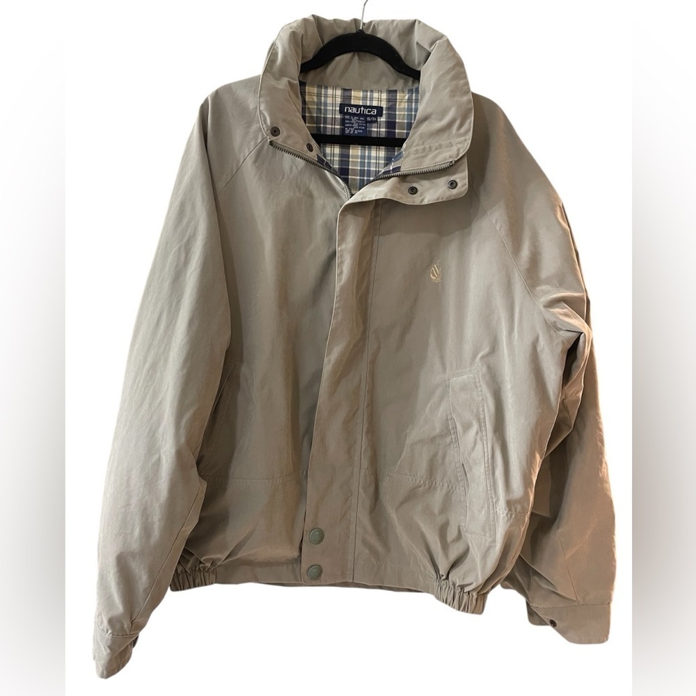 Nautica Green Khaki Long-sleeve Jacket | Men XL